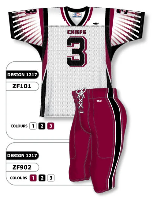 Athletic Knit Custom Sublimated Football Uniform Set Design 1217