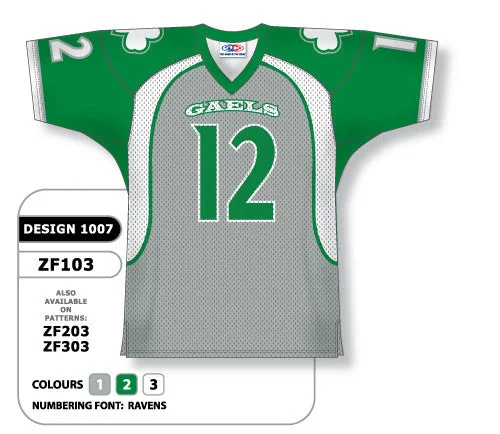 Athletic Knit Custom Sublimated Football Jersey Design 1007