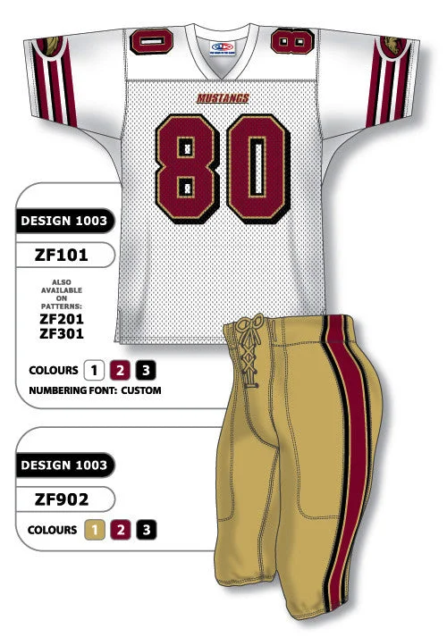 Athletic Knit Custom Sublimated Football Uniform Set Design 1003