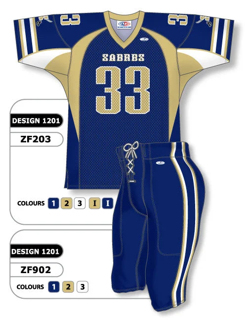 Athletic Knit Custom Sublimated Football Uniform Set Design 1201