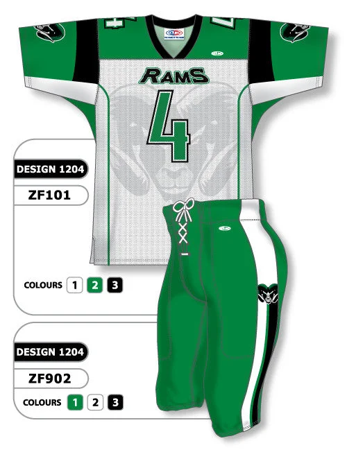 Athletic Knit Custom Sublimated Football Uniform Set Design 1204