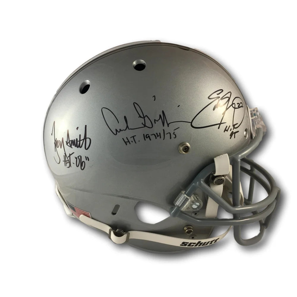 Griffin George Smith Signed Ohio State Helmet Radtke COA Autograph Archie Eddie