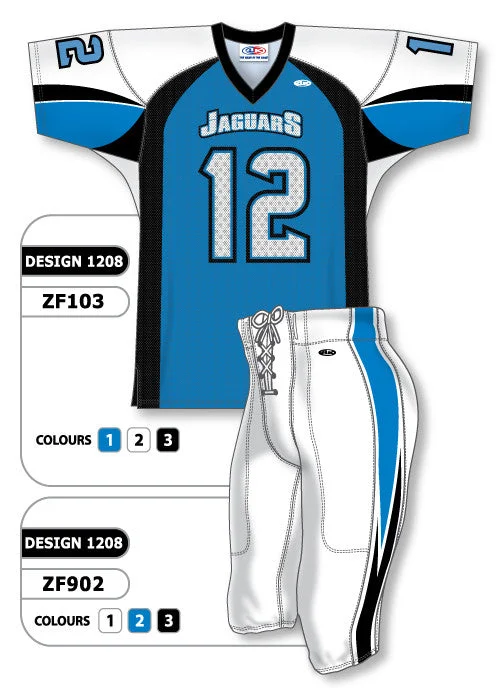 Athletic Knit Custom Sublimated Football Uniform Set Design 1208