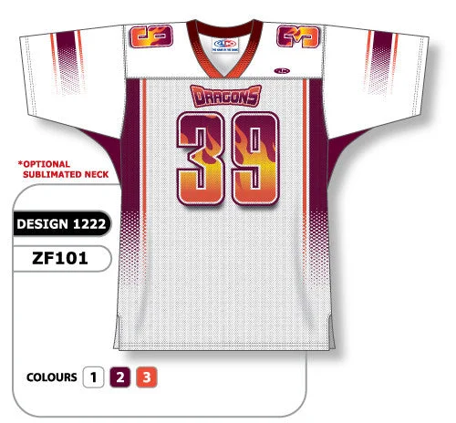 Athletic Knit Custom Sublimated Football Jersey Design 1222