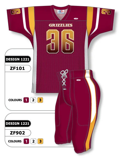 Athletic Knit Custom Sublimated Football Uniform Set Design 1221