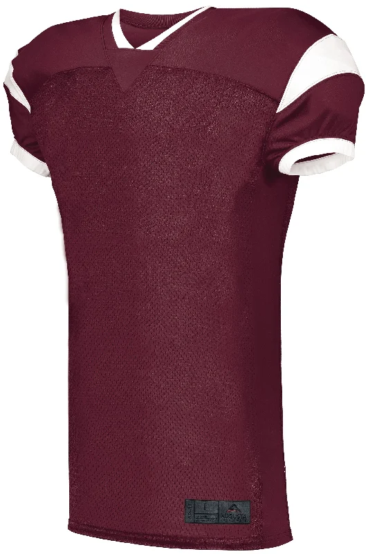 Maroon/White