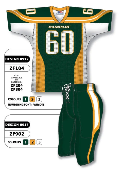 Athletic Knit Custom Sublimated Football Uniform Set Design 0917