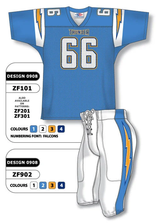 Athletic Knit Custom Sublimated Football Uniform Set Design 0908