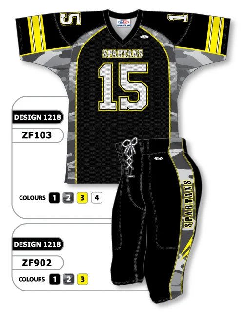 Athletic Knit Custom Sublimated Football Uniform Set Design 1218