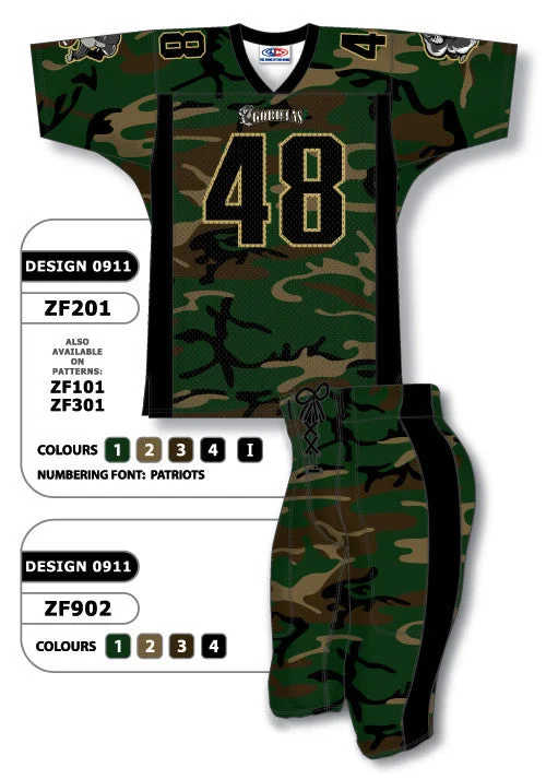 Athletic Knit Custom Sublimated Football Uniform Set Design 0911