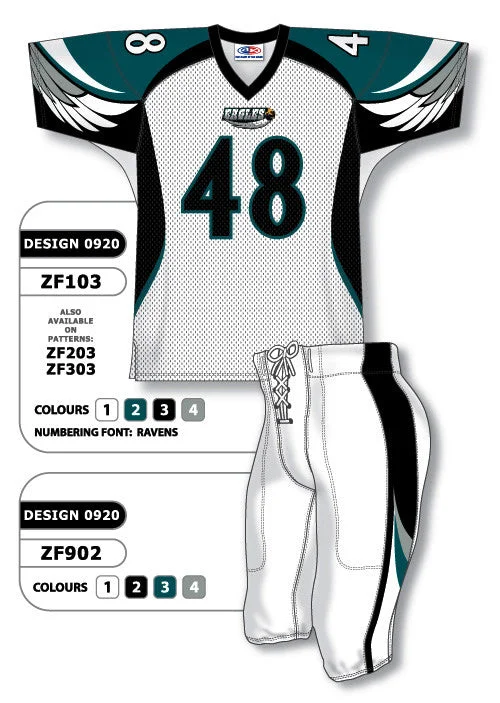 Athletic Knit Custom Sublimated Football Uniform Set Design 0920