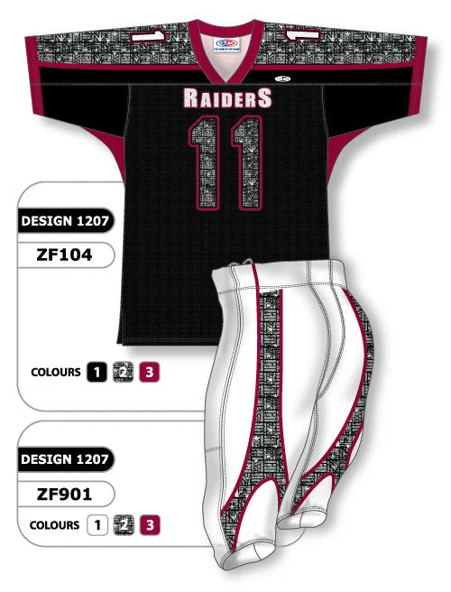 Athletic Knit Custom Sublimated Football Uniform Set Design 1207