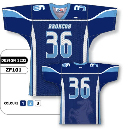 Athletic Knit Custom Sublimated Football Jersey Design 1233