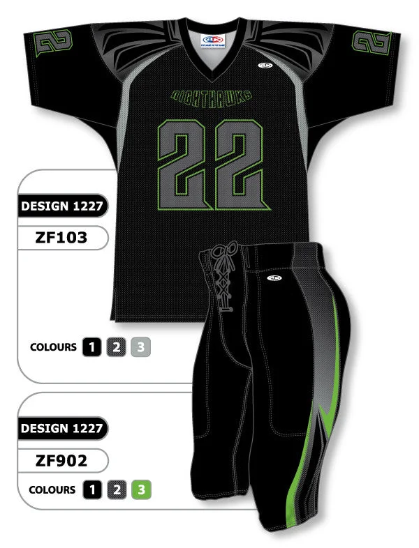 Athletic Knit Custom Sublimated Football Uniform Set Design 1227