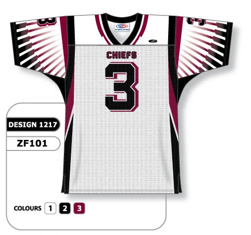 Athletic Knit Custom Sublimated Football Jersey Design 1217