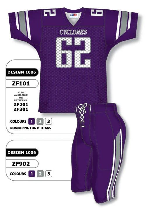 Athletic Knit Custom Sublimated Football Uniform Set Design 1006