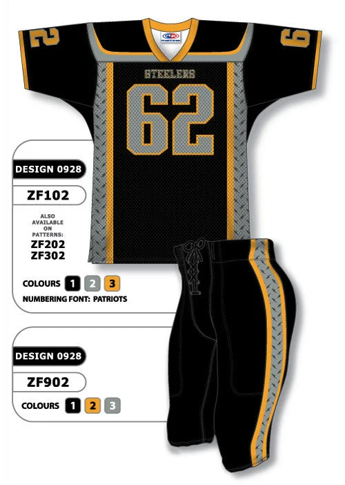 Athletic Knit Custom Sublimated Football Uniform Set Design 0928