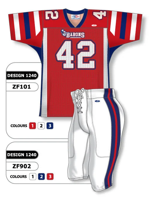 Athletic Knit Custom Sublimated Football Uniform Set Design 1240