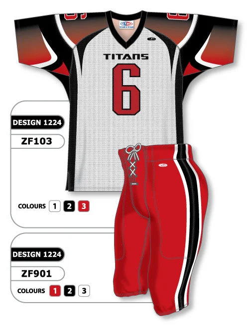 Athletic Knit Custom Sublimated Football Uniform Set Design 1224