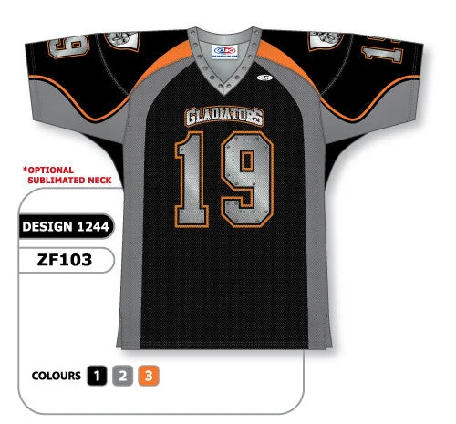 Athletic Knit Custom Sublimated Football Jersey Design 1244