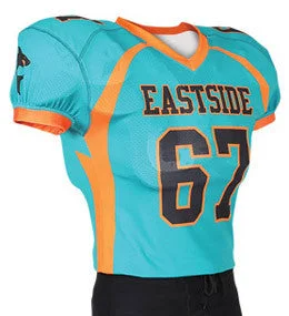 Dynamic Team Sports Streamer Custom Sublimated Raglan Football Jersey