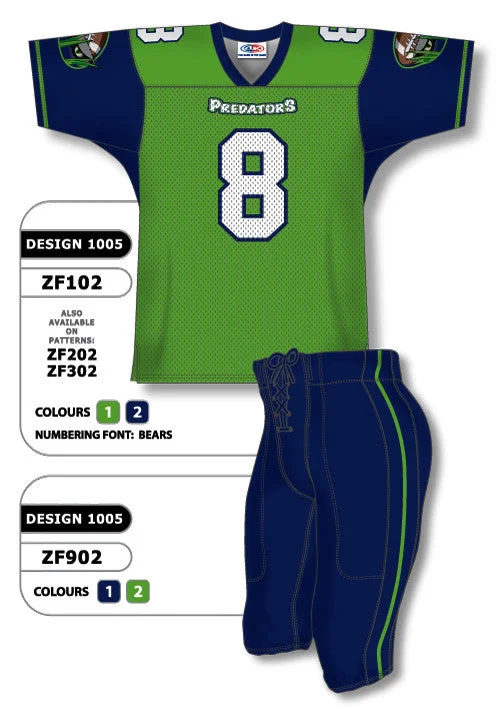 Athletic Knit Custom Sublimated Football Uniform Set Design 1005