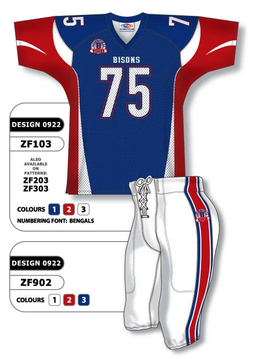 Athletic Knit Custom Sublimated Football Uniform Set Design 0922