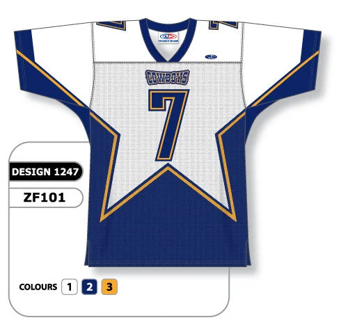 Athletic Knit Custom Sublimated Football Jersey Design 1247