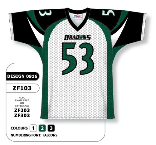 Athletic Knit Custom Sublimated Football Jersey Design 0916