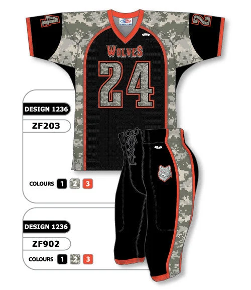 Athletic Knit Custom Sublimated Football Uniform Set Design 1236