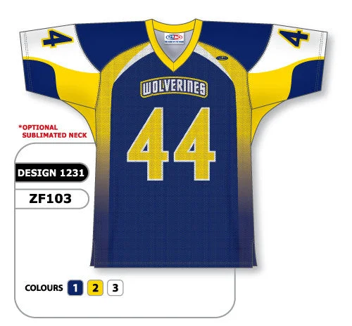 Athletic Knit Custom Sublimated Football Jersey Design 1231