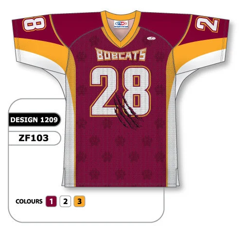 Athletic Knit Custom Sublimated Football Jersey Design 1209