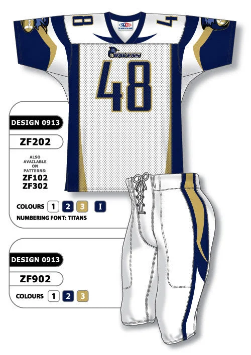 Athletic Knit Custom Sublimated Football Uniform Set Design 0913