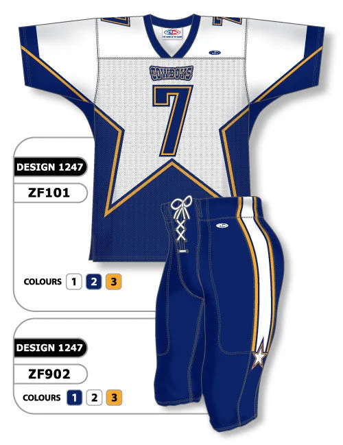 Athletic Knit Custom Sublimated Football Uniform Set Design 1247