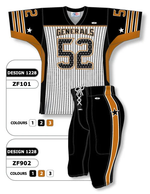 Athletic Knit Custom Sublimated Football Uniform Set Design 1228