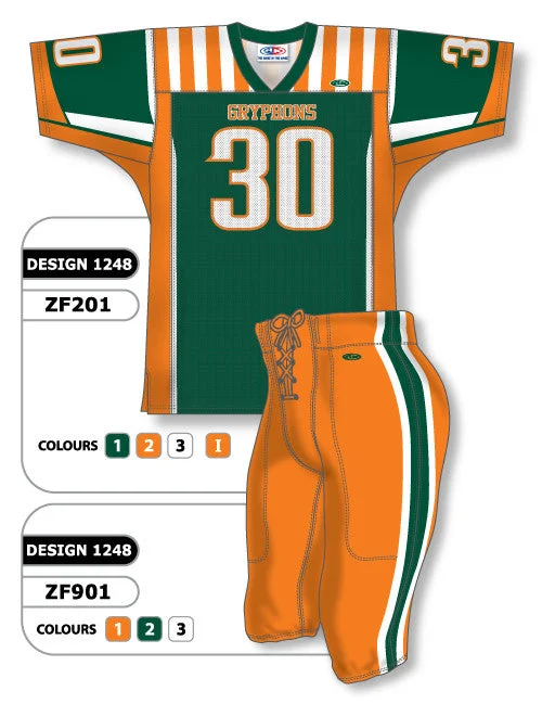 Athletic Knit Custom Sublimated Football Uniform Set Design 1248