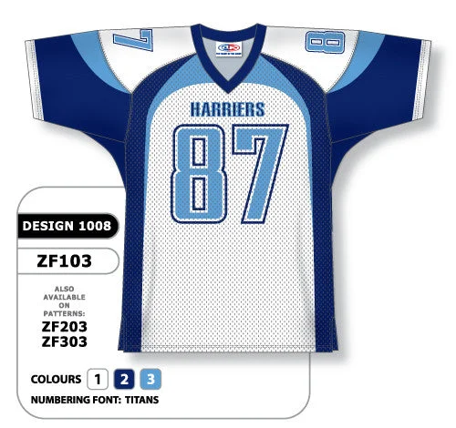 Athletic Knit Custom Sublimated Football Jersey Design 1008