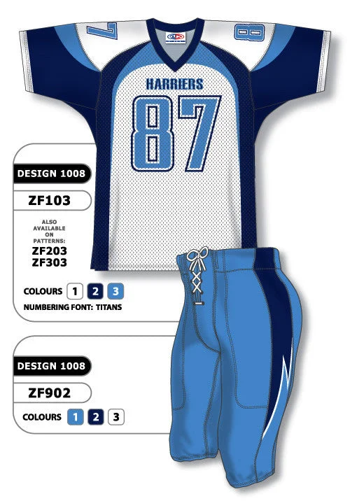 Athletic Knit Custom Sublimated Football Uniform Set Design 1008