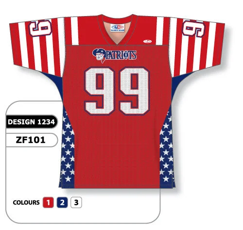 Athletic Knit Custom Sublimated Football Jersey Design 1234