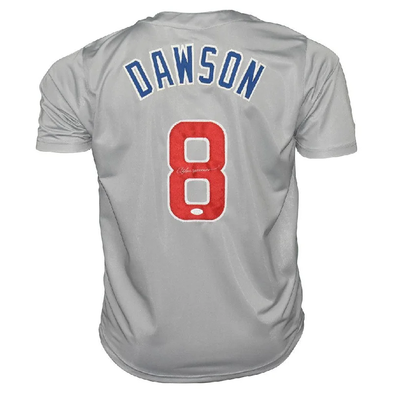 Andre Dawson Signed Chicago Grey Baseball Jersey (BECKETT )