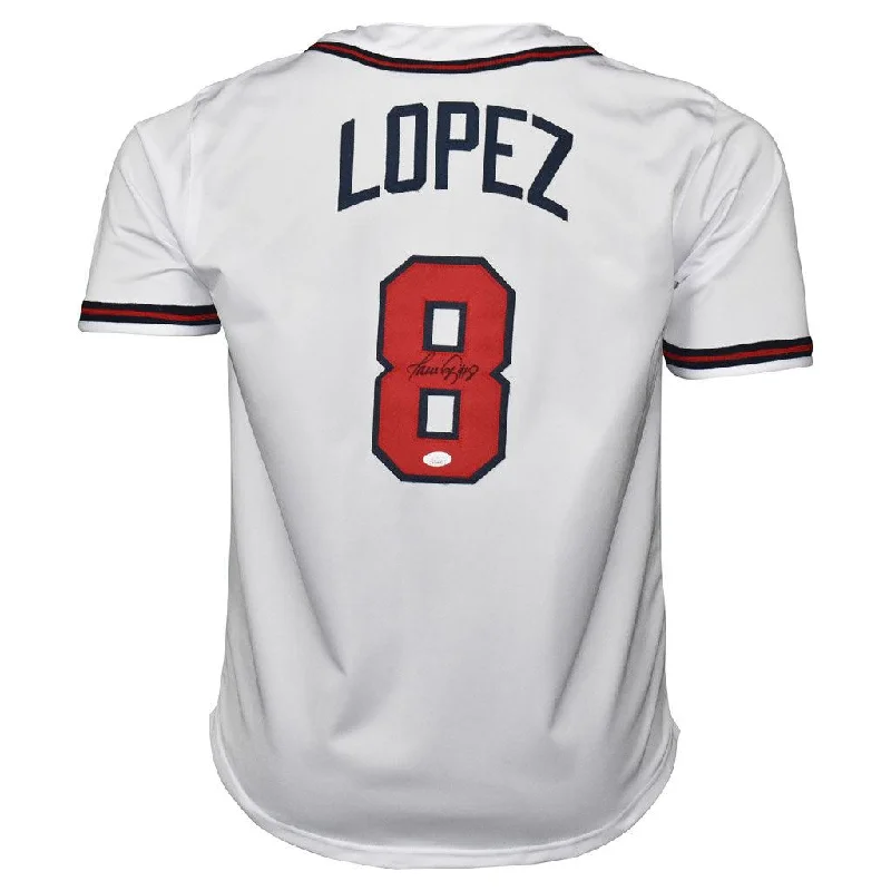 Javy Lopez Signed Atlanta White Baseball Jersey (JSA)