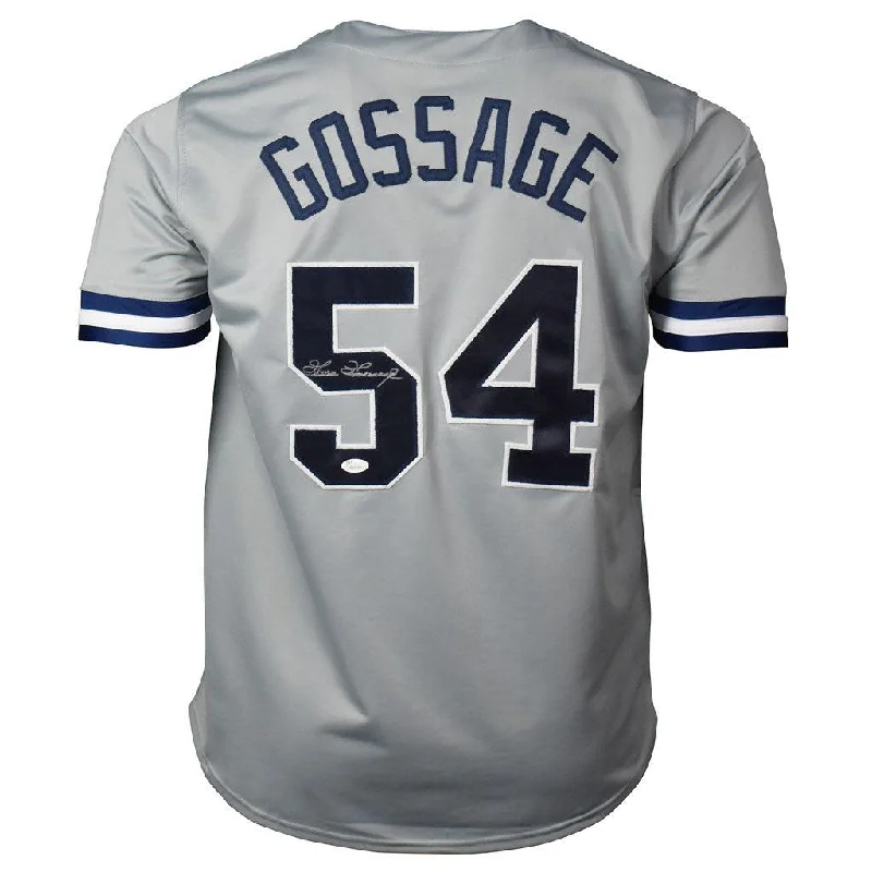 Goose Gossage Signed New York Grey Baseball Jersey (JSA)