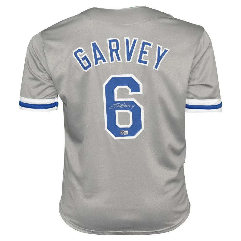 Steve Garvey Signed Los Angeles Grey Baseball Jersey (Beckett)