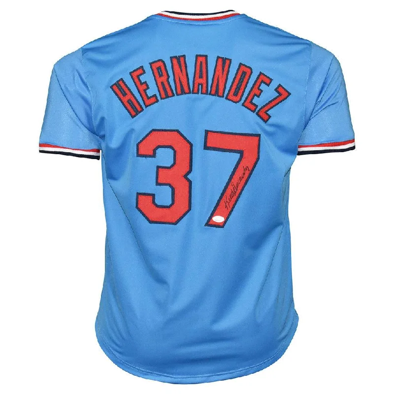 Keith Hernandez Signed St Louis Light Blue Baseball Jersey (JSA)