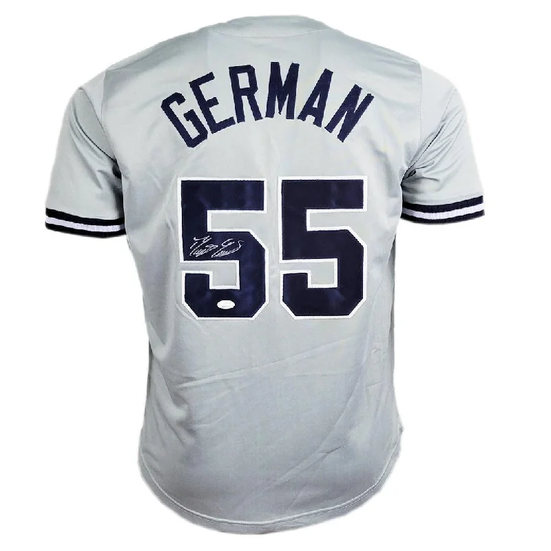 Domingo German Signed New York Grey Baseball Jersey (JSA)