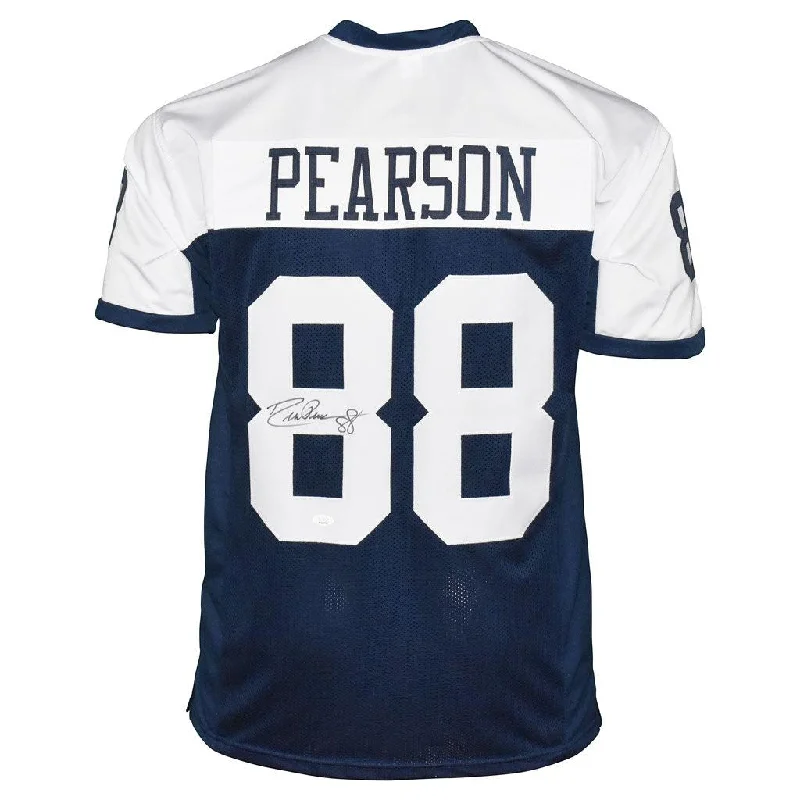 Drew Pearson Signed Dallas Pro Thanksgiving Football Jersey (JSA)