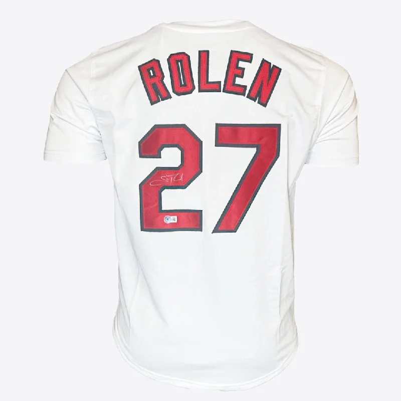 Scott Rolen Signed St. Louis White Baseball Jersey (Beckett)