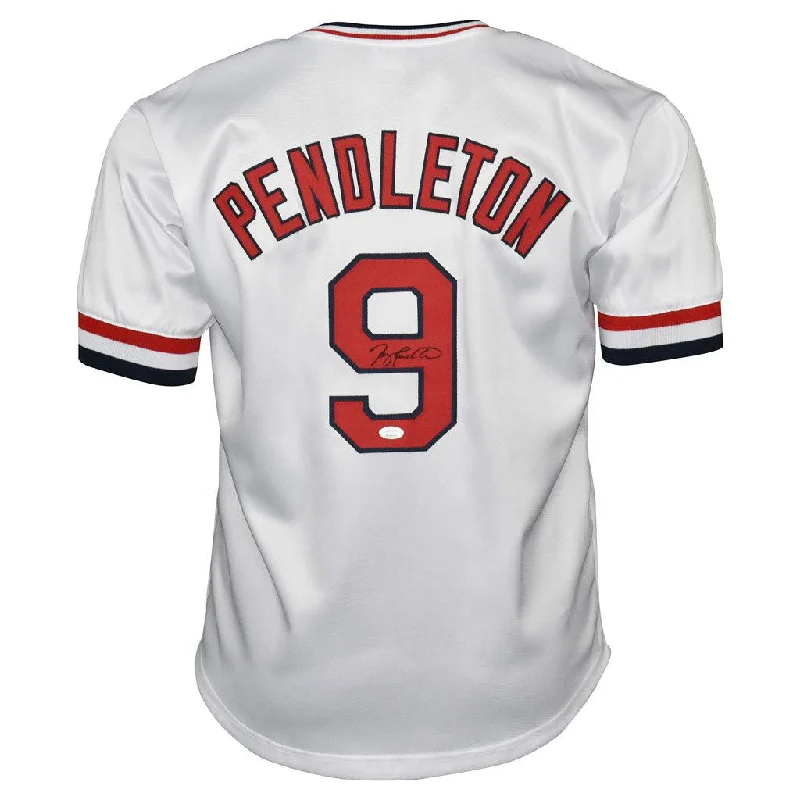 Terry Pendleton Signed St Louis White Baseball Jersey (JSA)