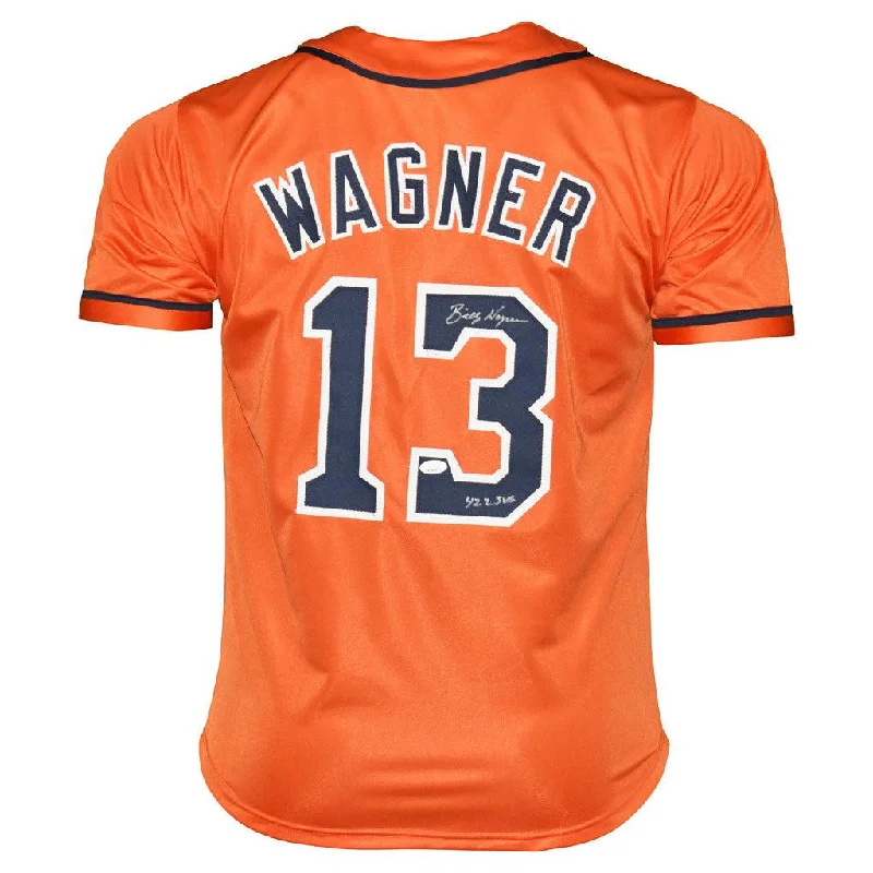 Billy Wagner Signed 422 SVS Inscription Houston Orange Baseball Jersey (JSA)