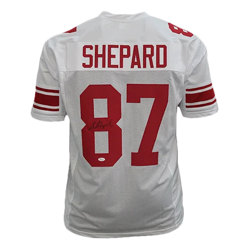 Sterling Shepard Autographed Pro Style Football Jersey White (JSA)